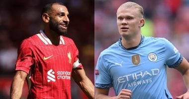 محمد صلاح يتحدى هالاند في صراع هدافي الدوري الإنجليزي خلال ثلاث سنوات ماضية