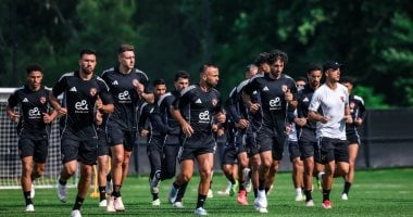 نجوم الأهلي يتوافدون على استاد التتش لإجراء القياسات البدنية
