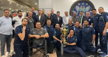 وزير الشباب والرياضة يحتفل بتتويج منتخب الطائرة البارالمبي الإفريقي