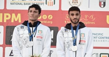 جنة وسيف يحققان ذهبية المختلط في بطولة العالم للخماسي الحديث