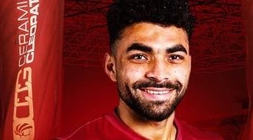 سيراميكا يُعلن توقيع عقد مع خالد عبد الفتاح ويشيد بجهود محمد شكري