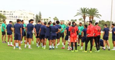 حصص تدريب المصري في معسكر تونس بعد تعادلهم مع الصفاقسي في صور حصرية